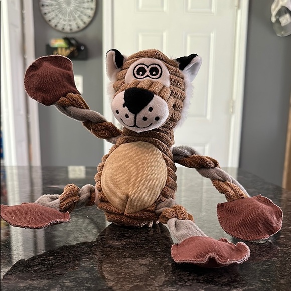 Plush Dog Toy Tiger with Rope Limbs Tug & Move Limbs 8” Dog Toy NWT - Picture 2 of 10